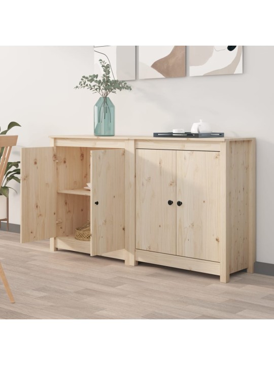 Příborníky 2 ks 70 x 35 x 80 cm masivní borové dřevo