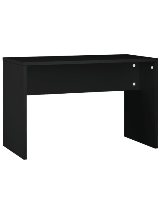 Set toaletního stolku s LED černý kompozitní dřevo
