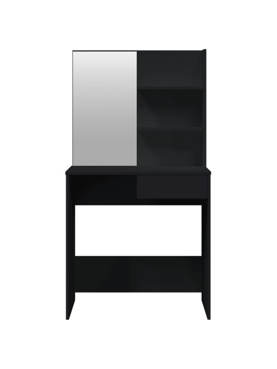 Set toaletního stolku černý 74,5 x 40 x 141 cm