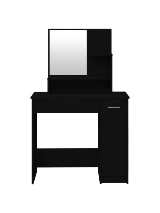 Set toaletního stolku černý 86,5 x 35 x 136 cm