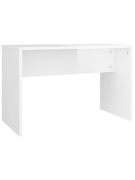 Toaletní stolek sada bílý s vysokým leskem 86,5 x 35 x 136 cm