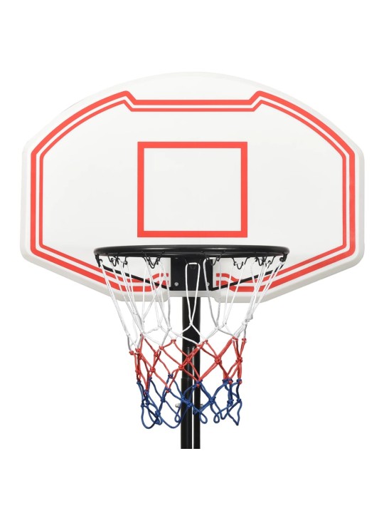 Basketbalový koš bílý 282–352 cm polyethylen