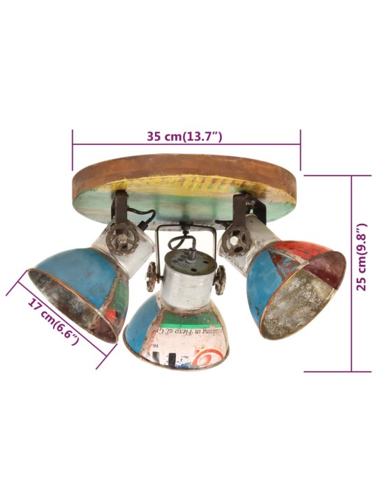 Industriální stropní svítidlo 25 w vícebarevné 42 x 25 cm e27
