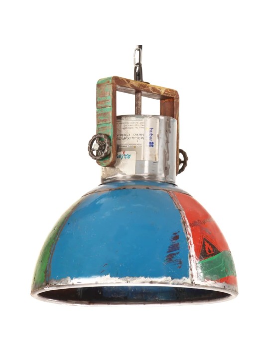 Industriální závěsná lampa 25 w vícebarevná kulatá 40 cm e27