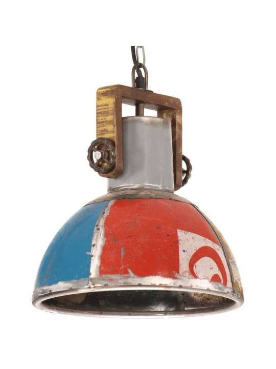 Industriální závěsná lampa 25 w vícebarevná kulatá 30 cm e27