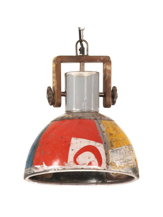Industriální závěsná lampa 25 w vícebarevná kulatá 30 cm e27