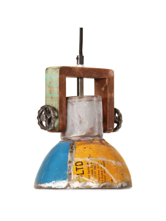 Industriální závěsná lampa 25 w vícebarevná kulatá 19 cm e27