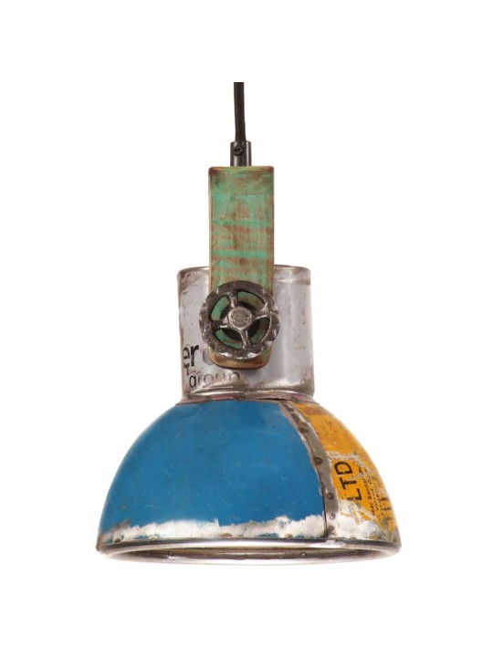 Industriální závěsná lampa 25 w vícebarevná kulatá 19 cm e27