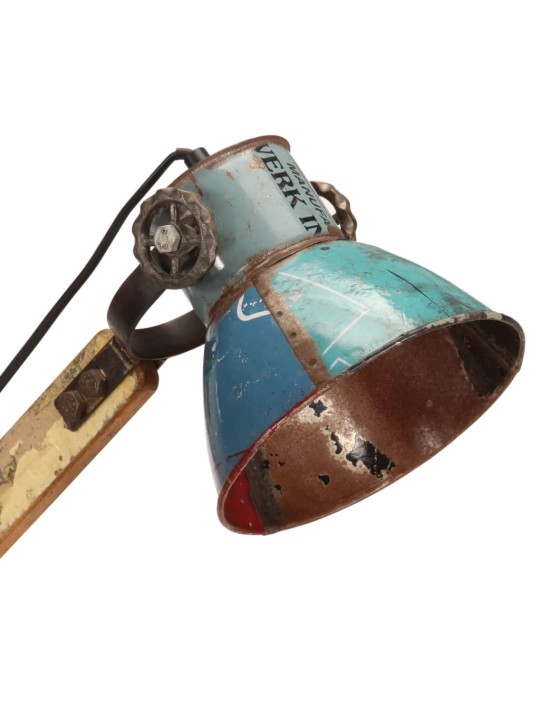 Industriální stolní lampa vícebarevná kulatá 23x18x95 cm e27