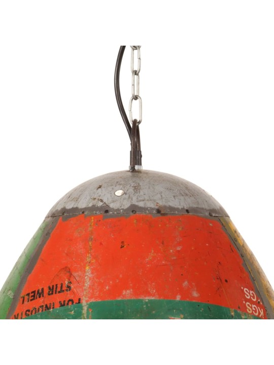 Industriální závěsná lampa 25 w vícebarevná kulatá 42 cm e27