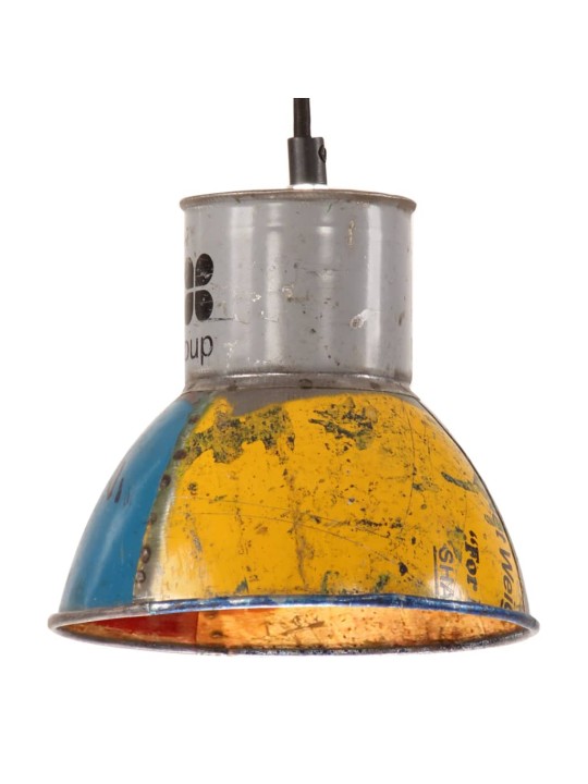 Industriální závěsná lampa 25 w vícebarevná kulatá 17 cm e27