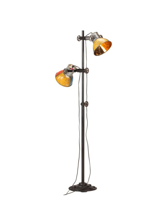Stojací lampa se 2 stínidly vícebarevná E27