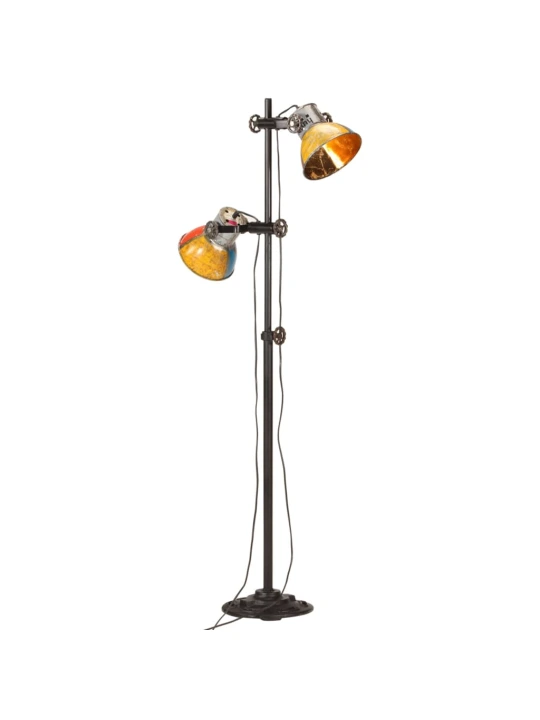 Stojací lampa se 2 stínidly vícebarevná E27