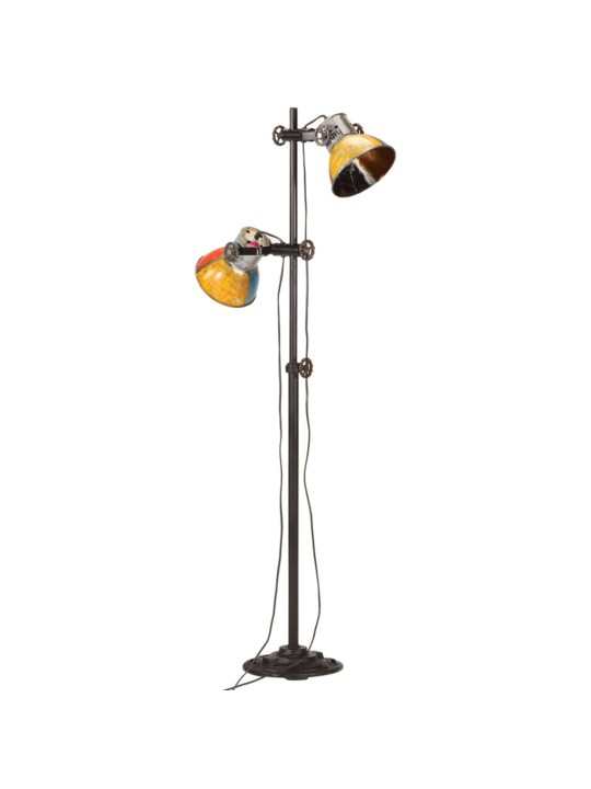 Stojací lampa se 2 stínidly vícebarevná E27