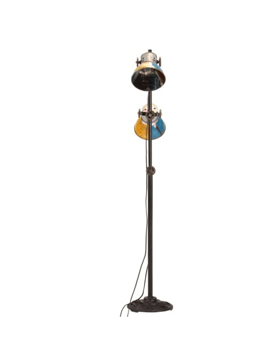 Stojací lampa se 2 stínidly vícebarevná E27