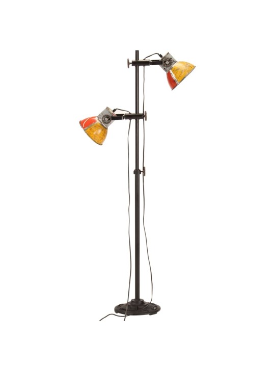Stojací lampa se 2 stínidly vícebarevná E27
