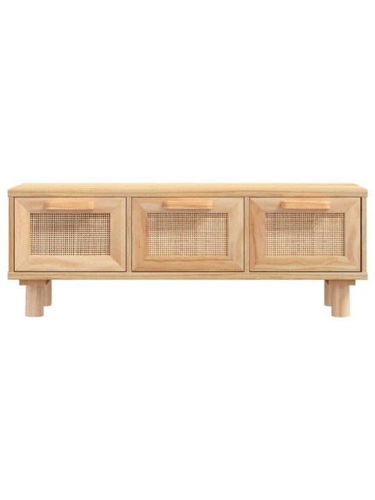 Konferenční stolek hnědý 80x40x30 cm kompozitní a borové dřevo