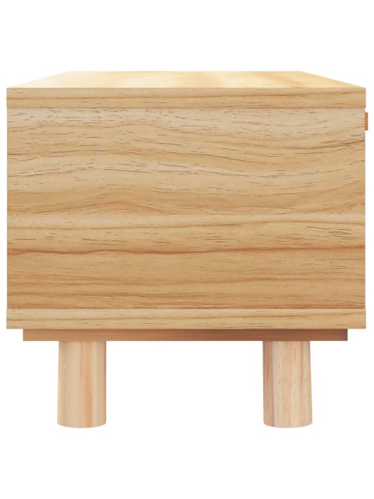 Konferenční stolek hnědý 80x40x30 cm kompozitní a borové dřevo
