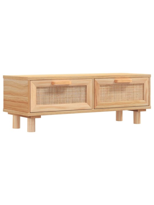 Konferenční stolek hnědý 80x40x30 cm kompozitní a borové dřevo