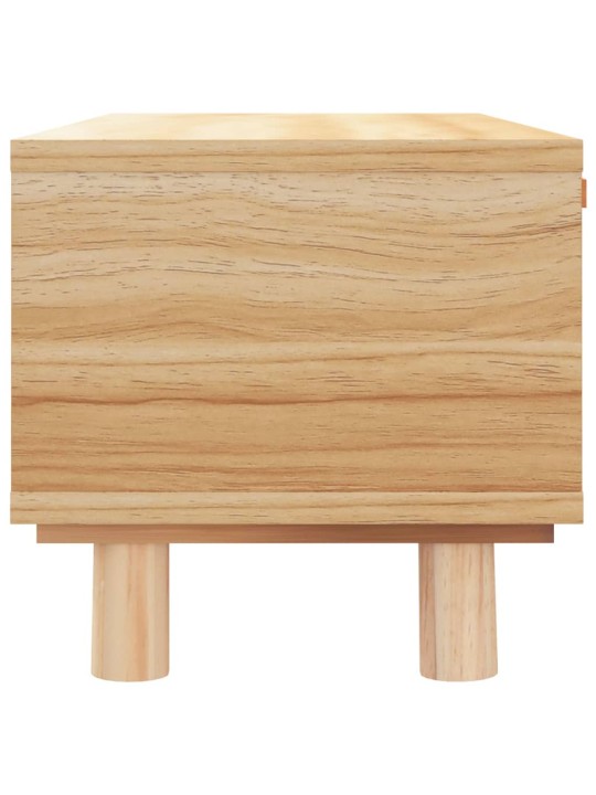 Konferenční stolek hnědý 80x40x30 cm kompozitní a borové dřevo