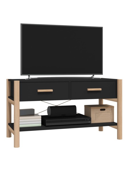 Tv skříňka černá 82x38x45 cm kompozitní dřevo