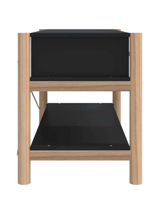 Tv skříňka černá 82x38x45 cm kompozitní dřevo
