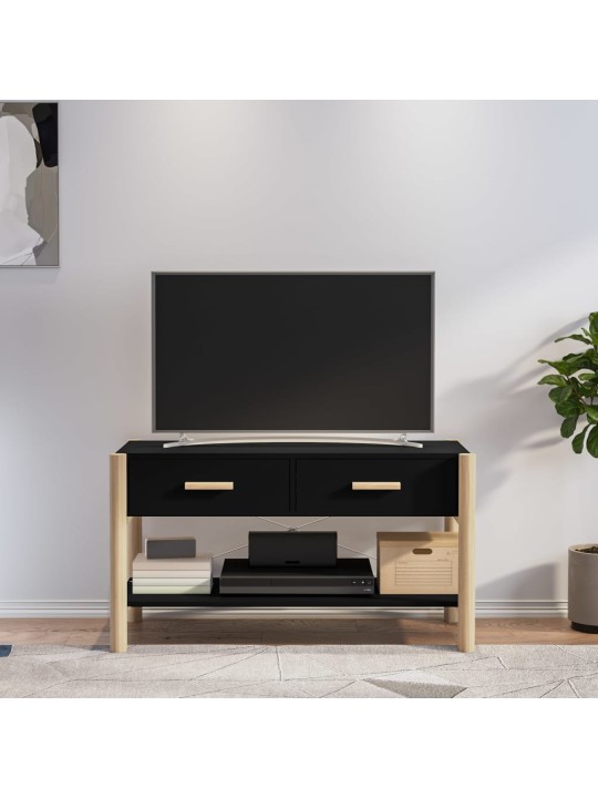 Tv skříňka černá 82x38x45 cm kompozitní dřevo