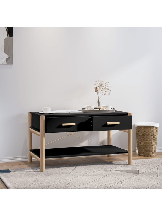 Konferenční stolek černý 82x48x45 cm kompozitní dřevo