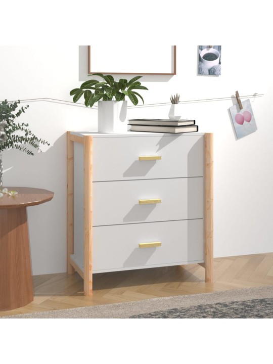 Příborník bílý 62x38x70 cm kompozitní dřevo