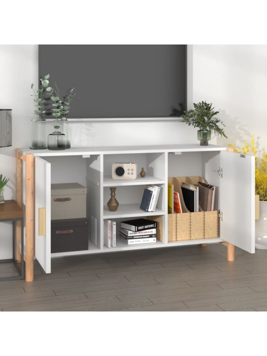 Příborník bílý 107 x 38 x 60 cm kompozitní dřevo