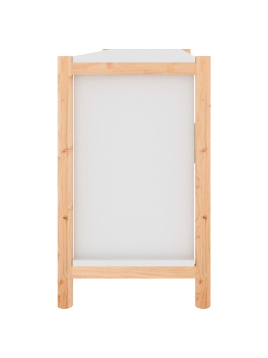 Příborník bílý 107 x 38 x 60 cm kompozitní dřevo