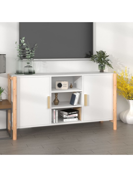 Příborník bílý 107 x 38 x 60 cm kompozitní dřevo