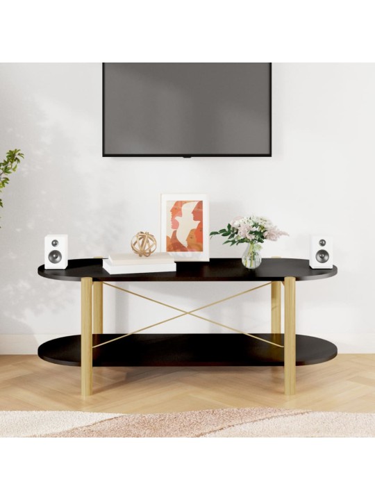 Konferenční stolek černý 110 x 48 x 40 cm kompozitní dřevo