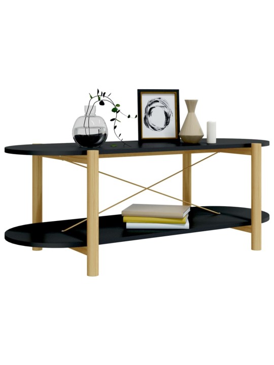 Konferenční stolek černý 110 x 48 x 40 cm kompozitní dřevo