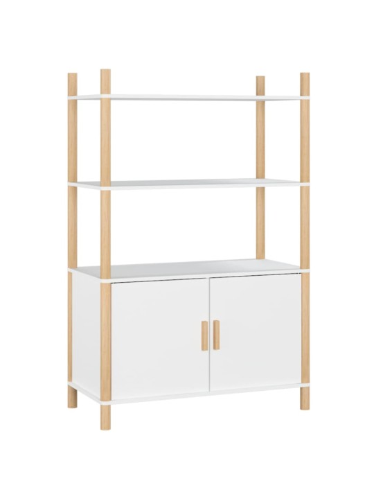Skříň highboard bílá 80x40x121 cm kompozitní dřevo