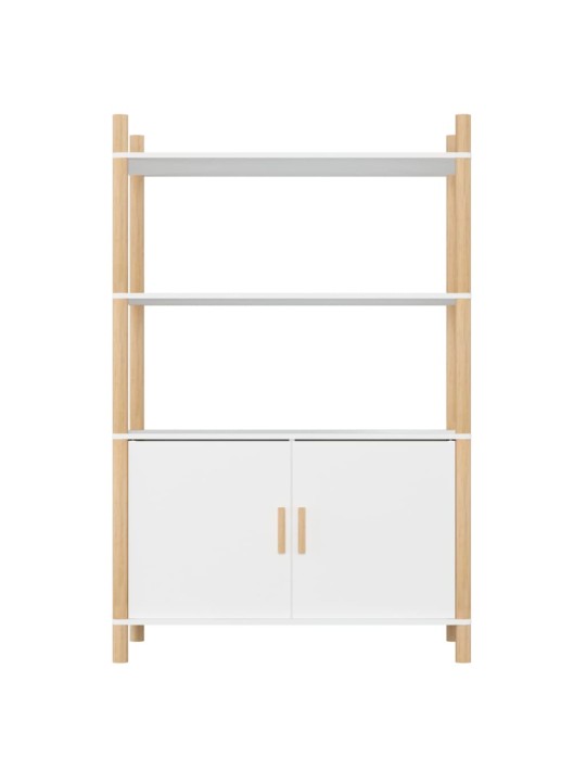 Skříň highboard bílá 80x40x121 cm kompozitní dřevo