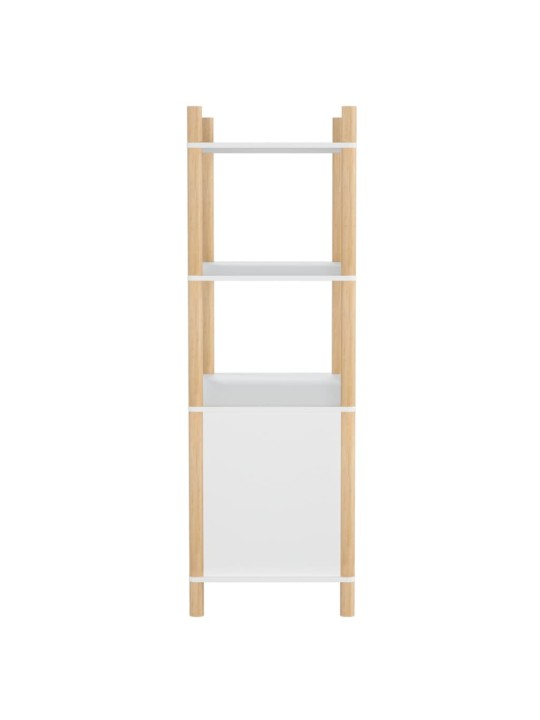 Skříň highboard bílá 80x40x121 cm kompozitní dřevo