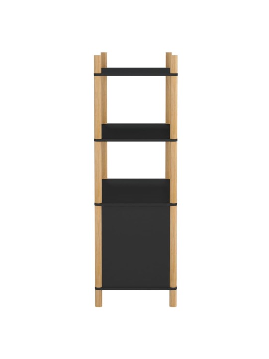 Skříň highboard černá 80x40x121 cm ompozitní dřevo