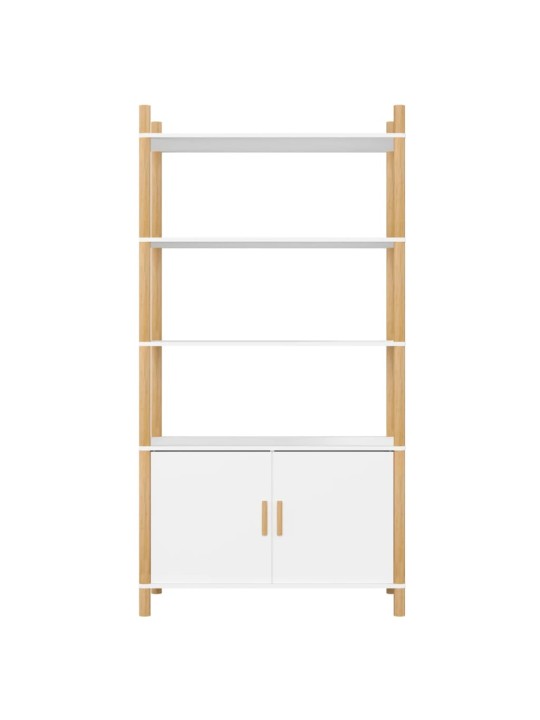 Skříň highboard bílá 80x40x153 cm ompozitní dřevo