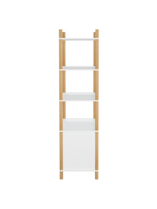 Skříň highboard bílá 80x40x153 cm ompozitní dřevo