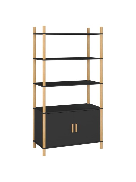 Skříň highboard černá 80x40x153 cm kompozitní dřevo
