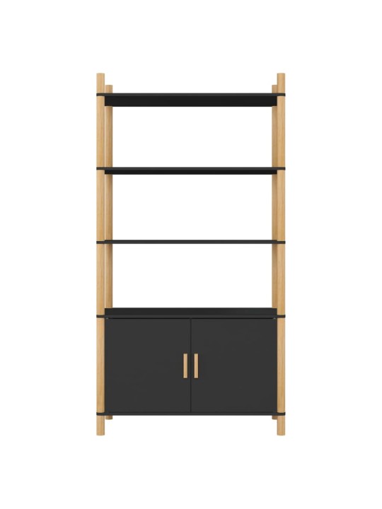Skříň highboard černá 80x40x153 cm kompozitní dřevo