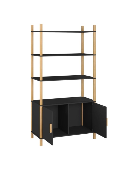 Skříň highboard černá 80x40x153 cm kompozitní dřevo