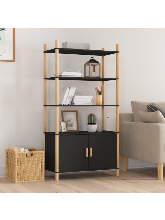 Skříň highboard černá 80x40x153 cm kompozitní dřevo