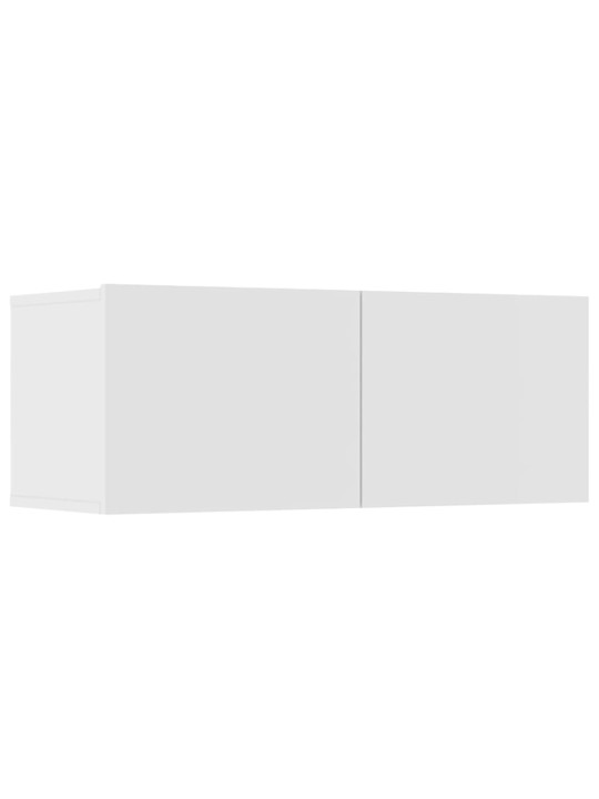 TV skříňky 4 ks bílé 80 x 30 x 30 cm kompozitní dřevo