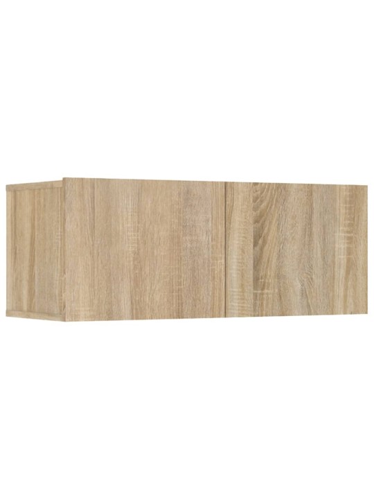TV skříňky 4 ks dub sonoma 80 x 30 x 30 cm kompozitní dřevo
