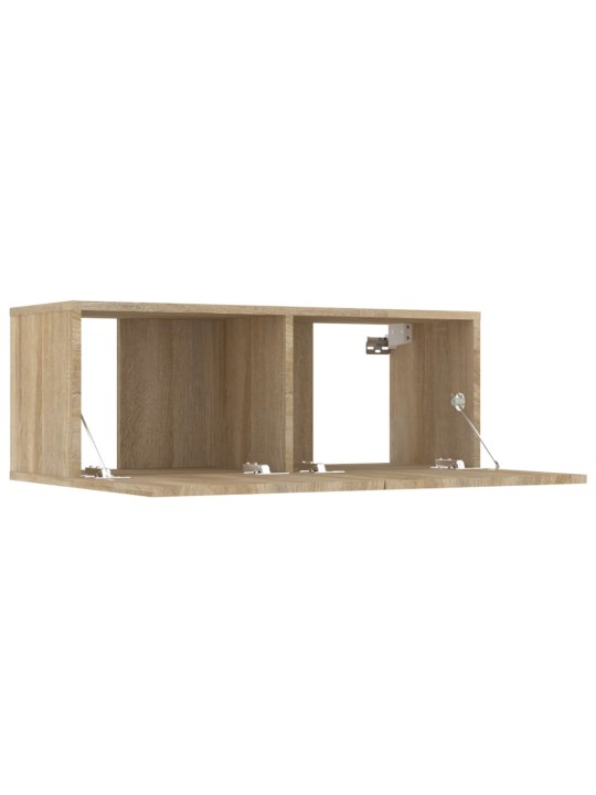 TV skříňky 4 ks dub sonoma 80 x 30 x 30 cm kompozitní dřevo