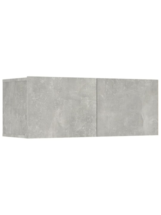 TV skříňky 4 ks betonově šedé 80 x 30 x 30 cm kompozitní dřevo