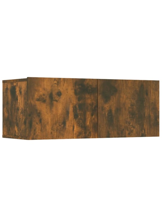 TV skříňky 4 ks kouřový dub 80 x 30 x 30 cm kompozitní dřevo