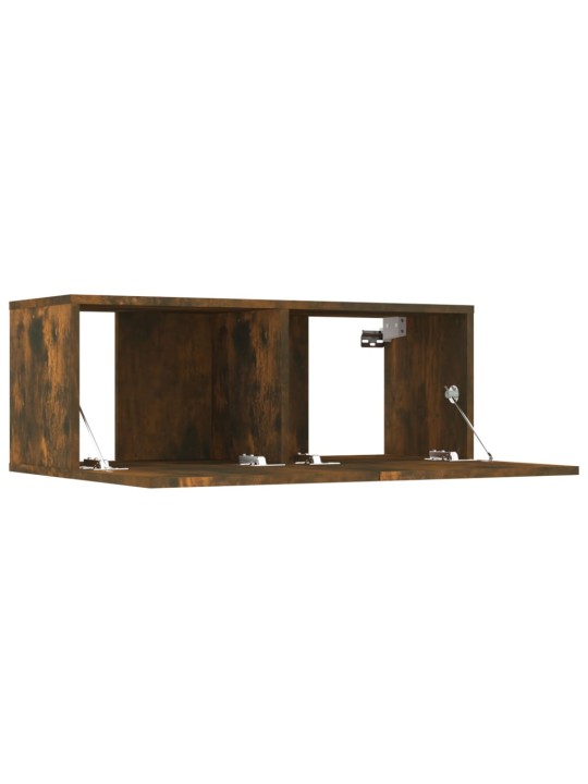 TV skříňky 4 ks kouřový dub 80 x 30 x 30 cm kompozitní dřevo